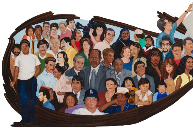 Mural detailing depicting famous Angelenos