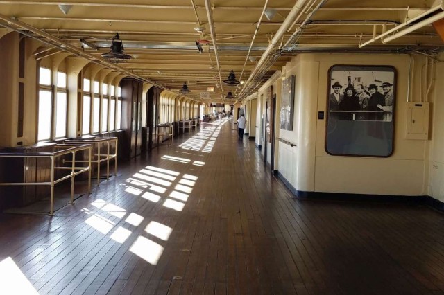 Queen Mary deck view