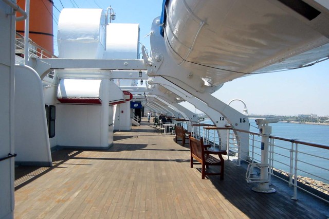 Queen Mary deck view outdoors