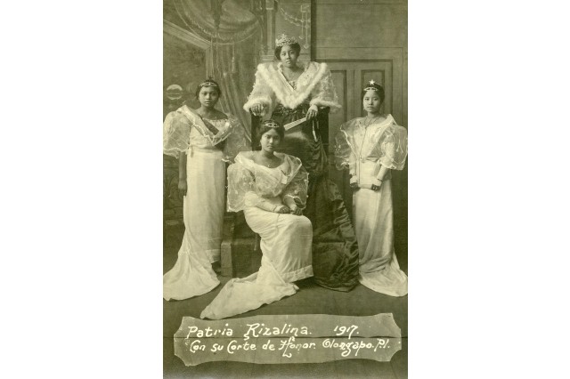 Anthro - Philippine Jusi Cloth: Historic image from collection, c. 1917 of Philippine ladies wearing Jusi