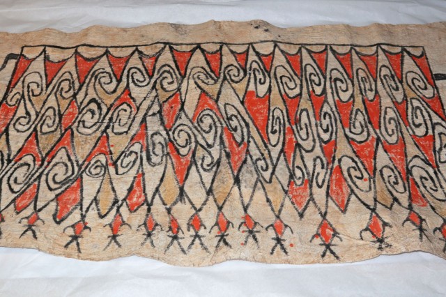 Anthro - Bark cloth (tapa), tapa from Lake Sentari, West Papua in storeroom
