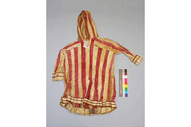 Anthro - Animal Parts: Child&#039;s intestine raincoat, red stripes