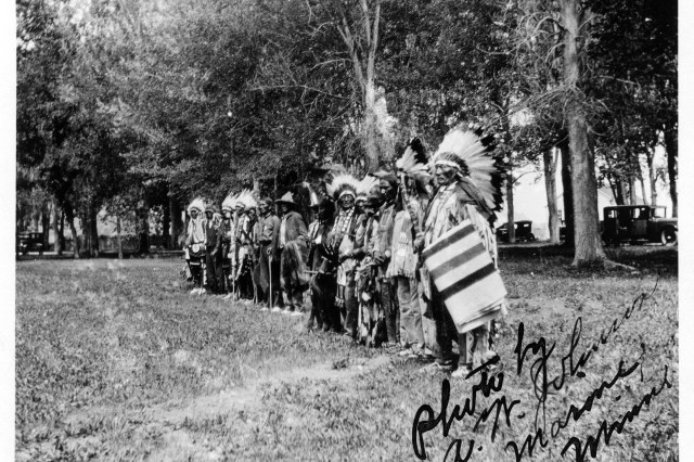 P-075-14-011a Native American Chiefs who participated in the Semi-Centennial