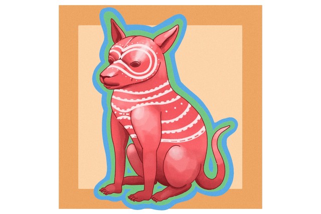 Illustration of Mexican Hairless Dog 
