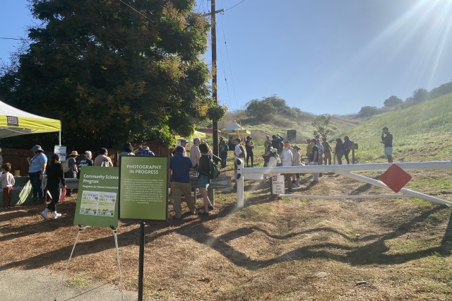 Participants gathered at the foot of Elephant Hill 