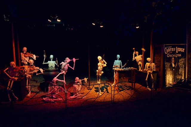 Skeletons playing instruments