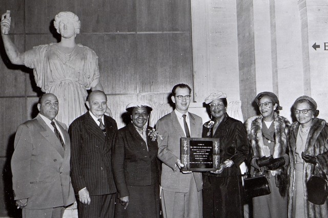 Councilman Kenneth Hahn and Gladys Owens Smith