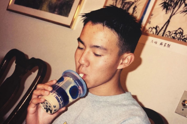 A throwback photograph from circa 2001 of a teenage Philip Wang
