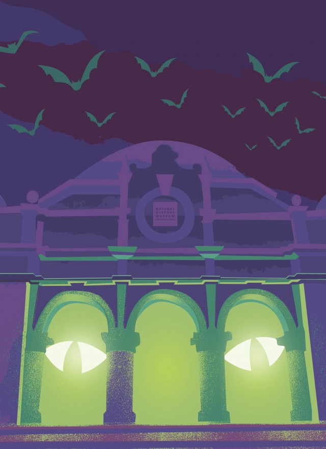 Illustration of monsters lurking around NHM