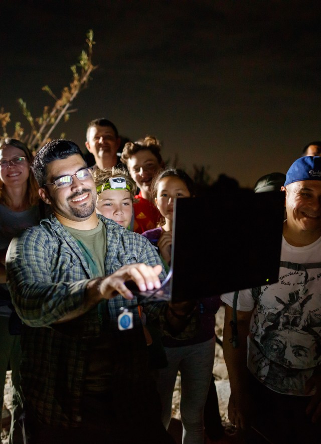 In the field with Miguel Ordeñana detecting bats