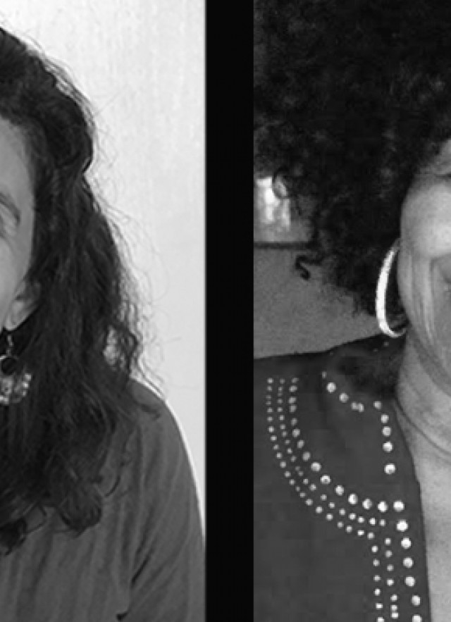 Jenny Gillett interviewing Dorsay Dujon for the Rise Up L.A. Oral Stories Project at NHM.