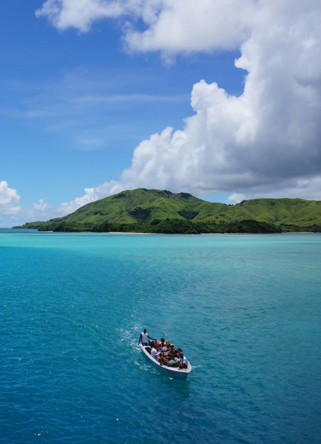 Islands from the Pacific Islands region surrounded by turquoise water