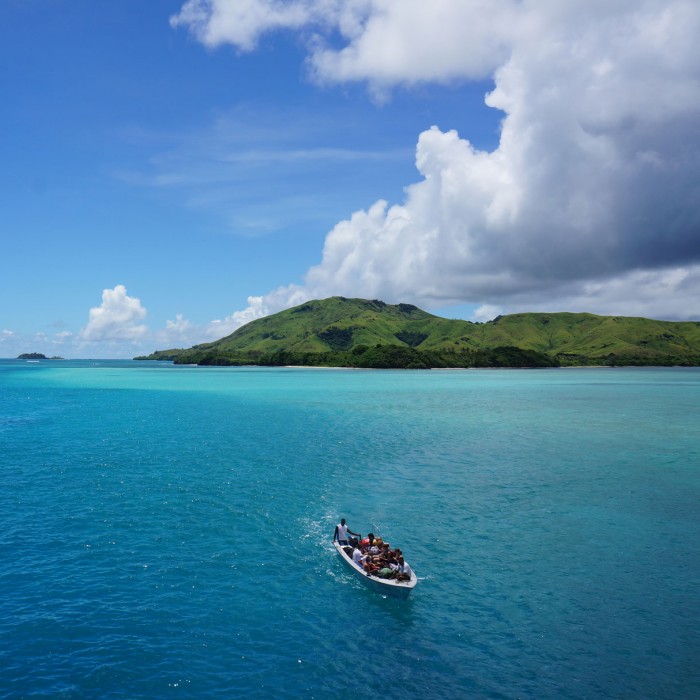 Islands from the Pacific Islands region surrounded by turquoise water