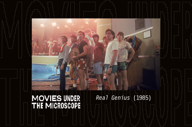 Movies Under the Microscope: Real Genius 2-card callout