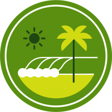 Icon of the beach to represent Los Angeles 