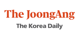 Text reading The JoongAng in red above The Korea Daily in black