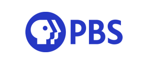 White face in profile over a blue circle, next to the letters P, B, and S in blue