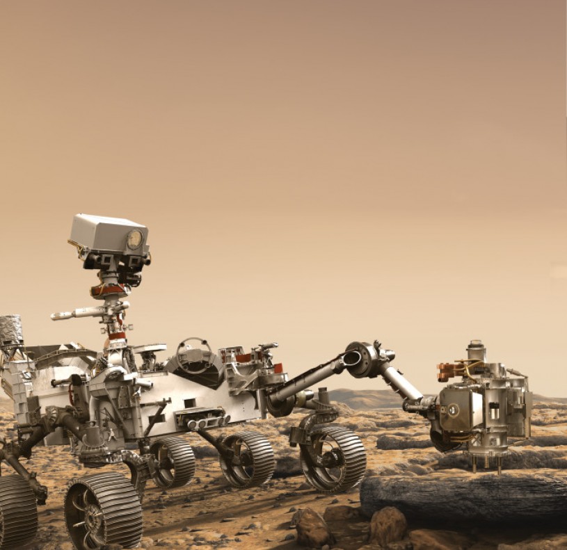 Artist’s rendition of NASA’s Mars 2020 rover cropped