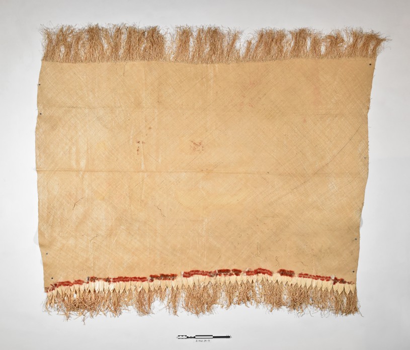 Finely woven Samoan mat, collected before 1925.