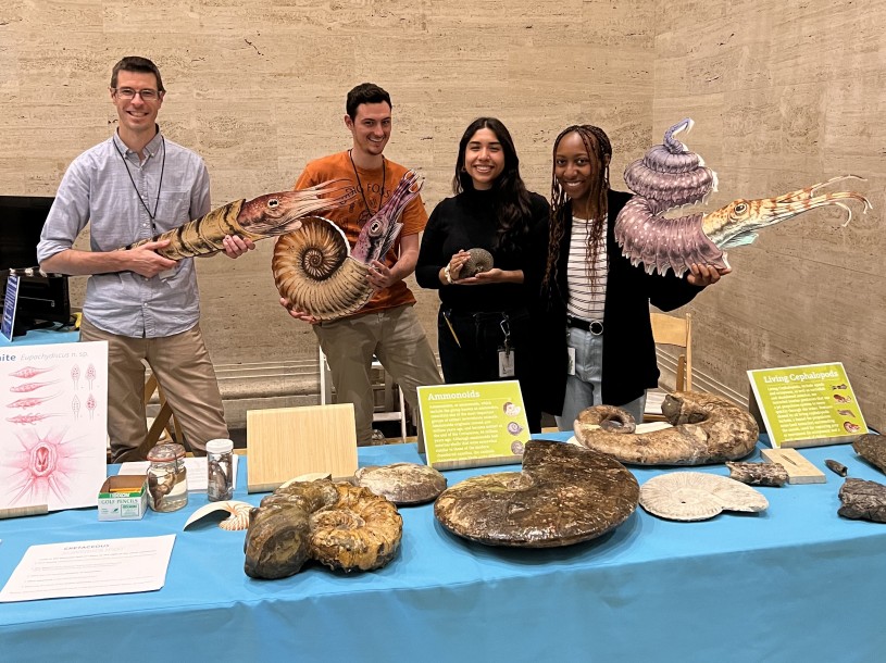 Invertebrate Paleontology Tabling Community Outreach Austin Hendy, Curator, Collumn 