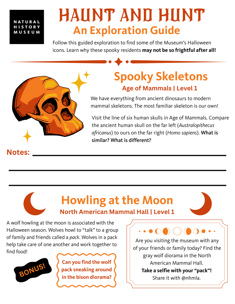 Haunt and Hunt Scavenger Hunt Page 1