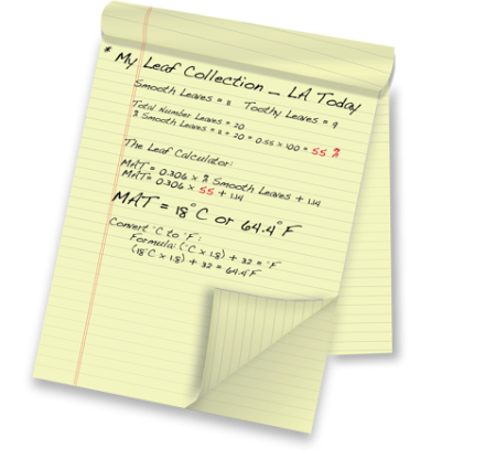 Image of LA Today notepad calculations