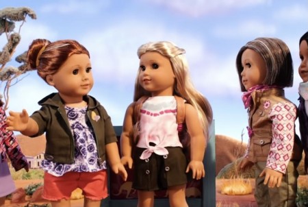  American Girl doll Kira Bailey (center) with married aunts Mamie & Lynette