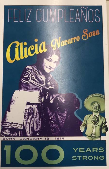 Alicia Sosa 100 Birthday Party Invitation