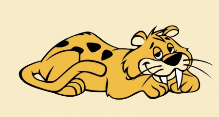 Baby puss saber-toothed cat from the Flintstones